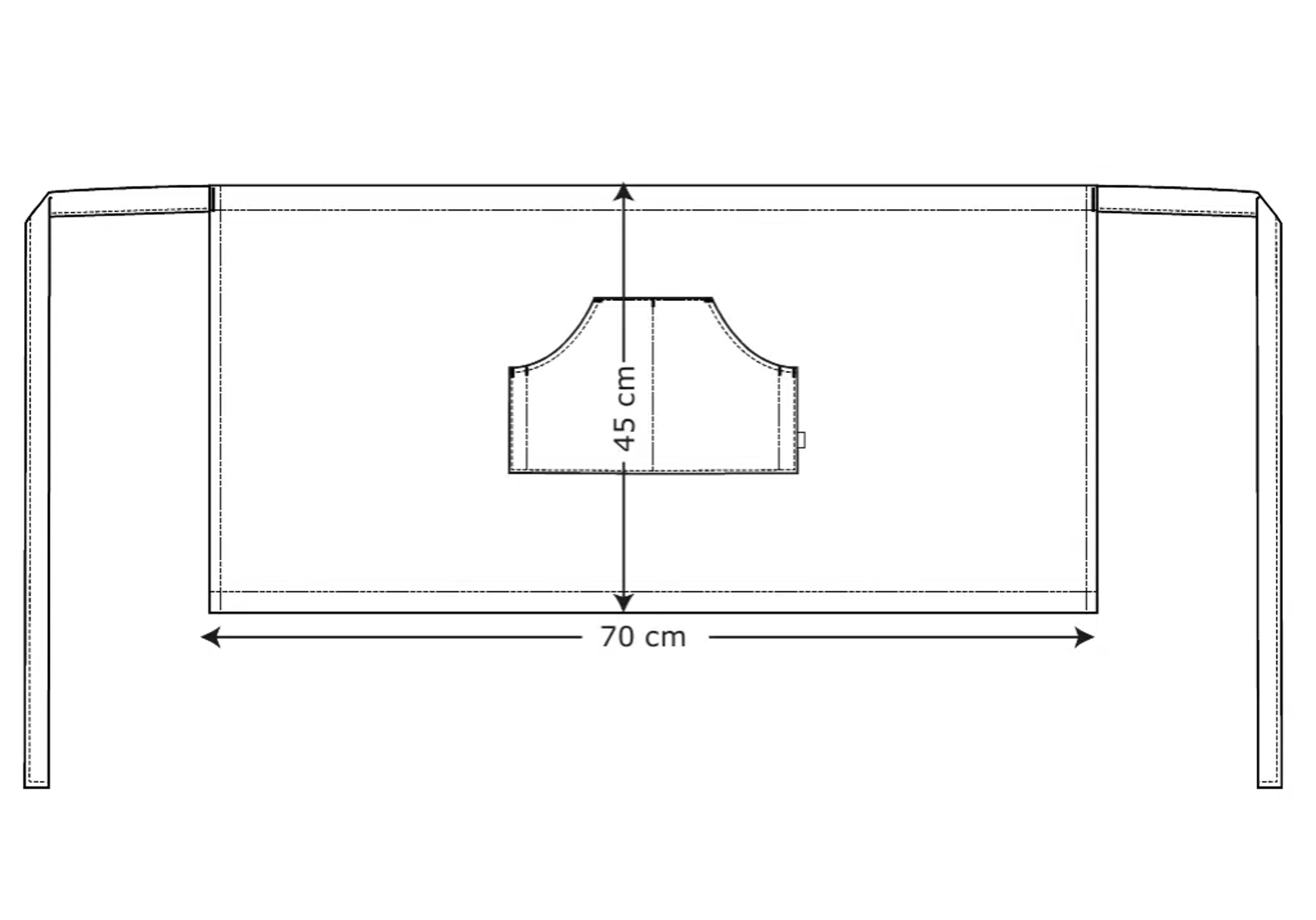 3007 Short Apron With Pocket