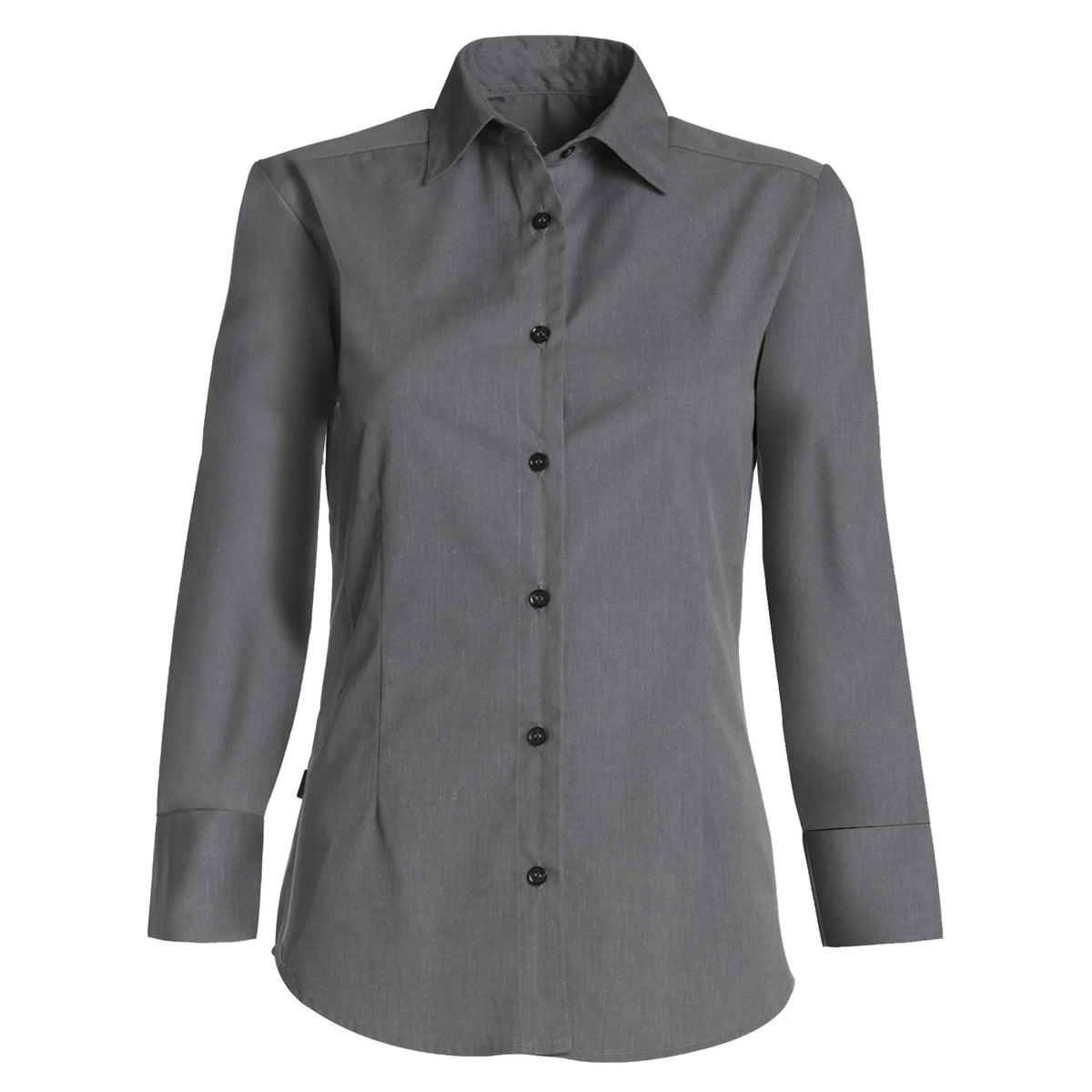 Kentaur 1568 women's 7/8 sleeve shirt in grey melange, front