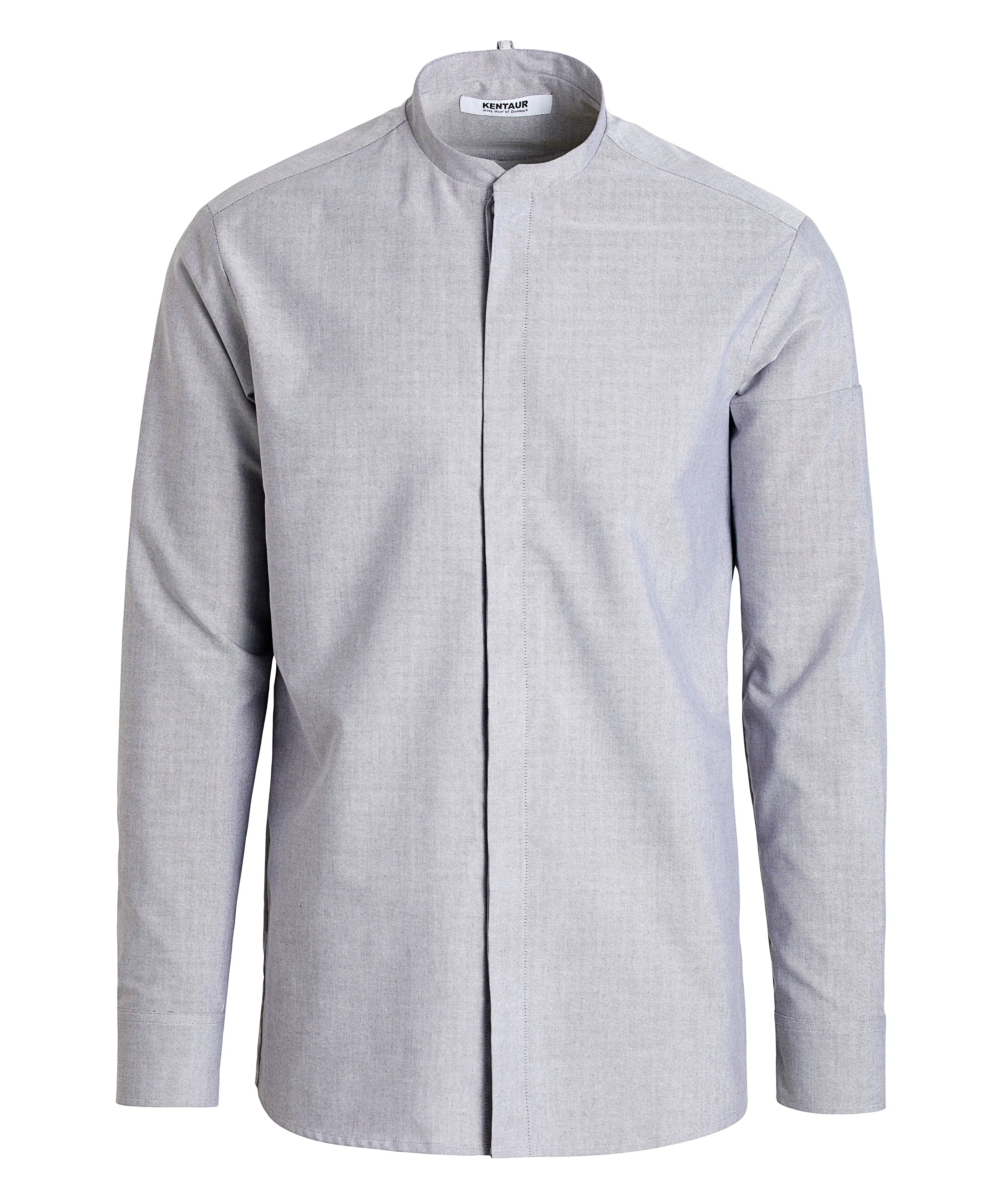 Kentaur 25478 men's Oxford shirt in oxford grey, front