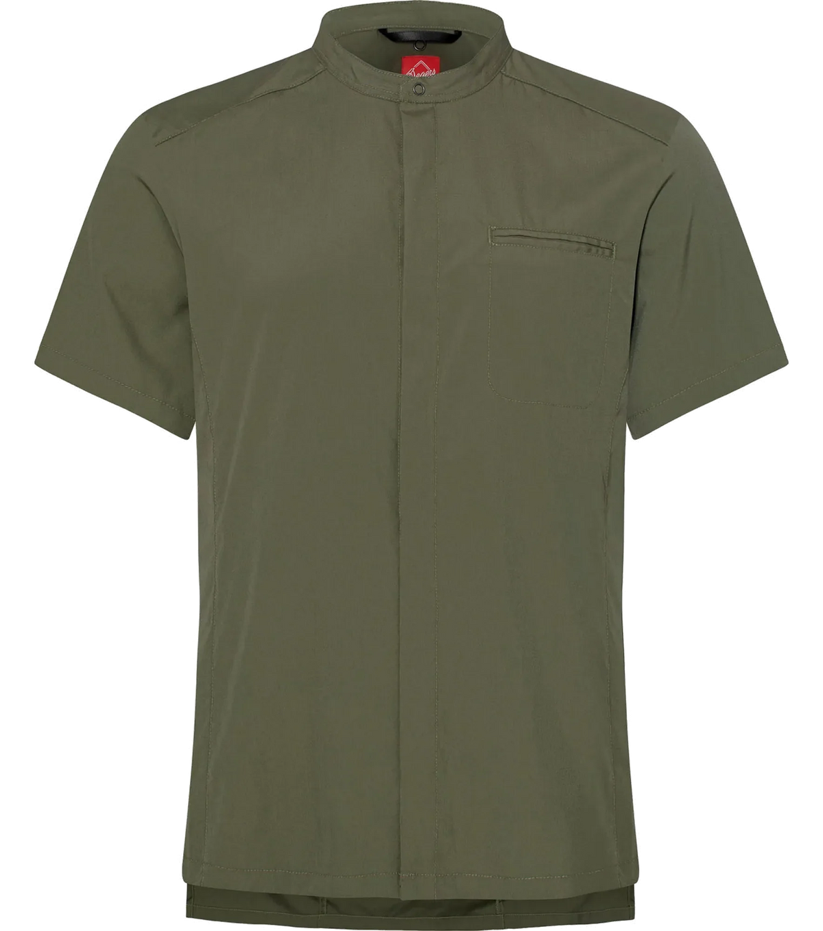 Olive Green 1006 Chef Shirt Action stretch front