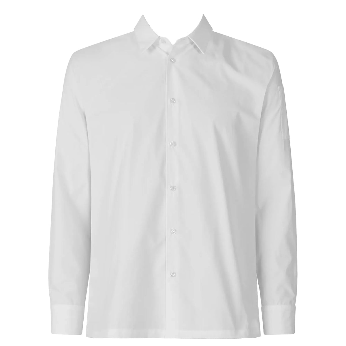 1013 white unisex stretch shirt by Segers