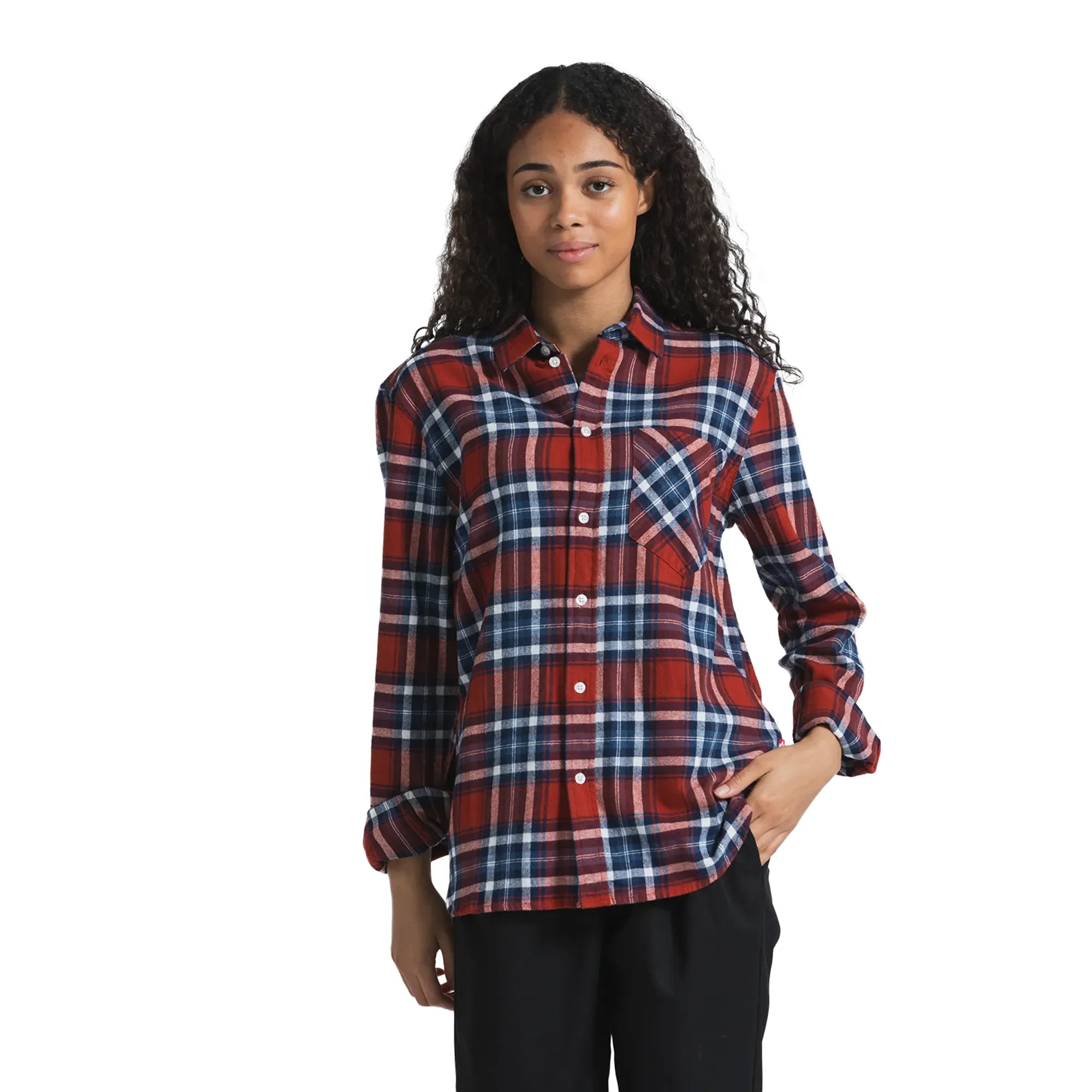 1227 Flannel Shirt (Unisex) - Red/Blue/White