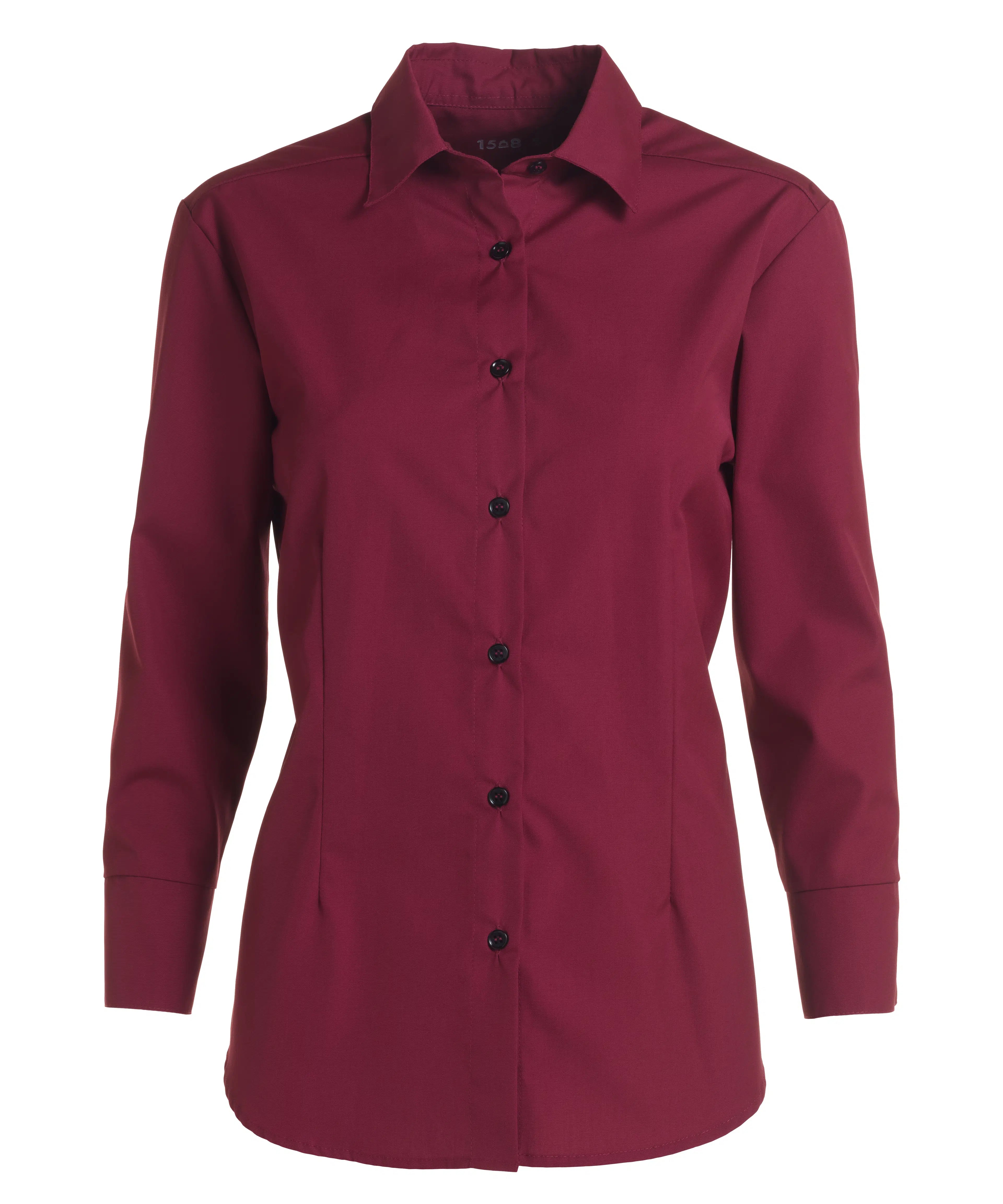 Kentaur 1568 women's 7/8 sleeve shirt in bordeaux, front