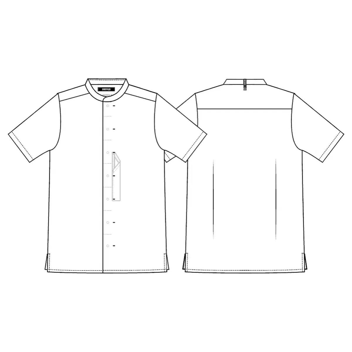 Chef Shirt Short Sleeve Unisex 25242