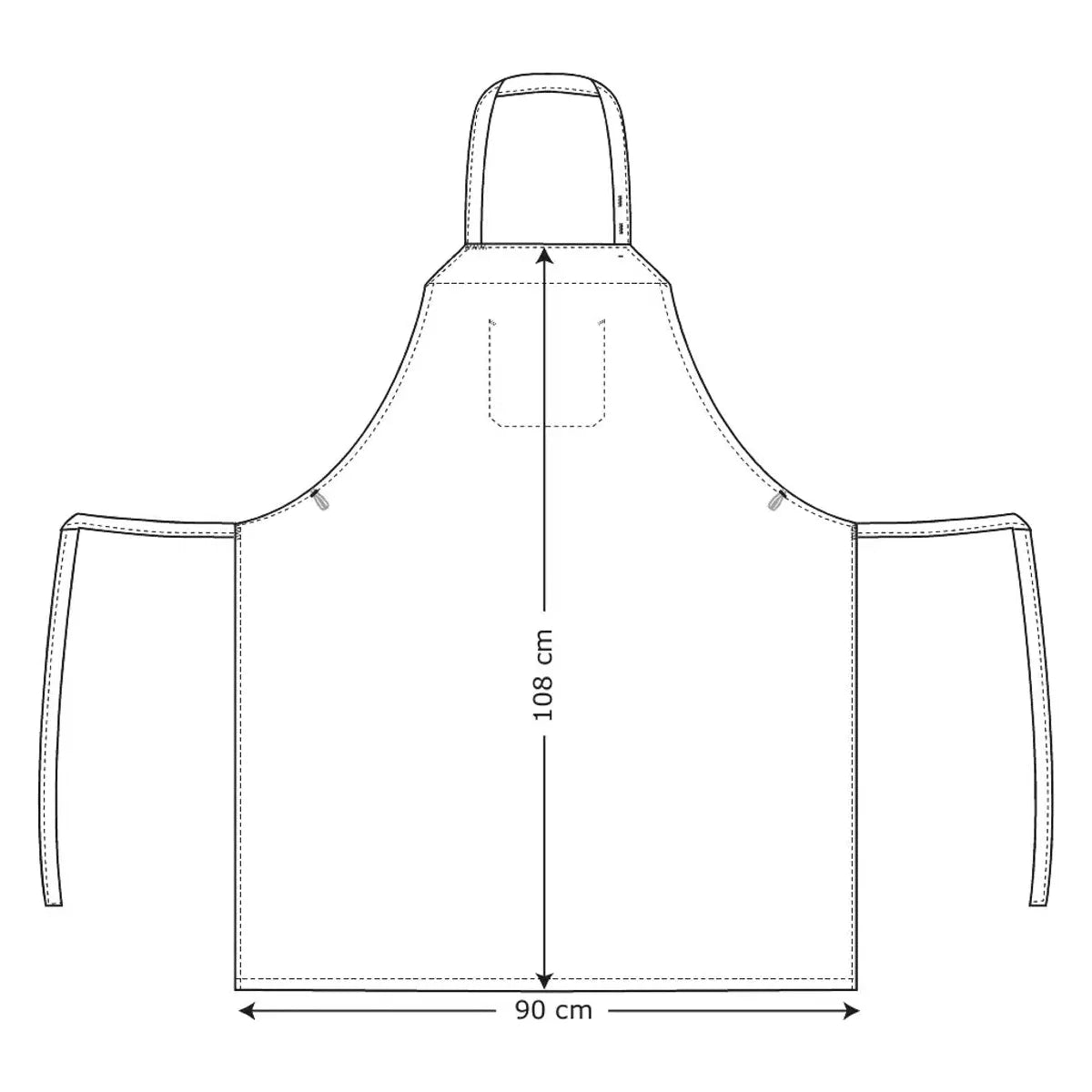 Bib Apron Extra Wide 31502