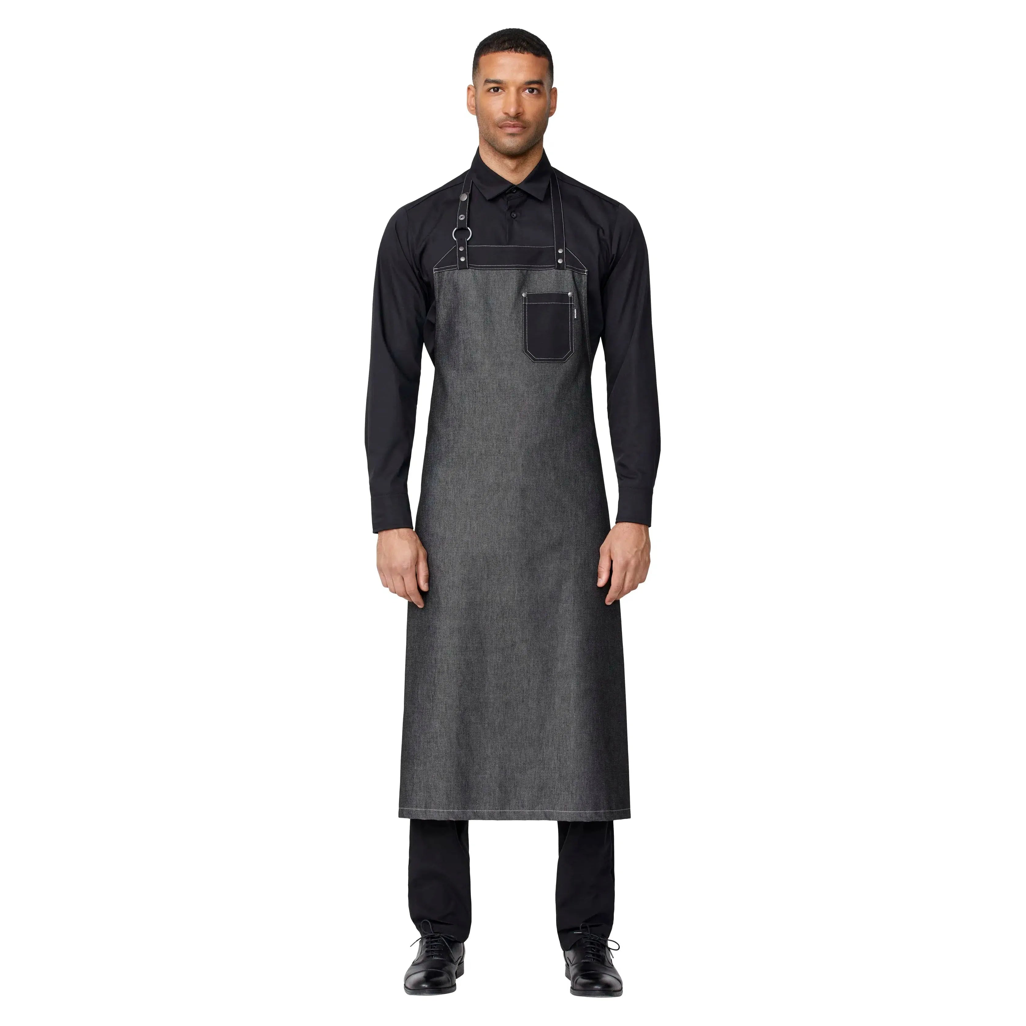 Bib Apron With Pocket 30391