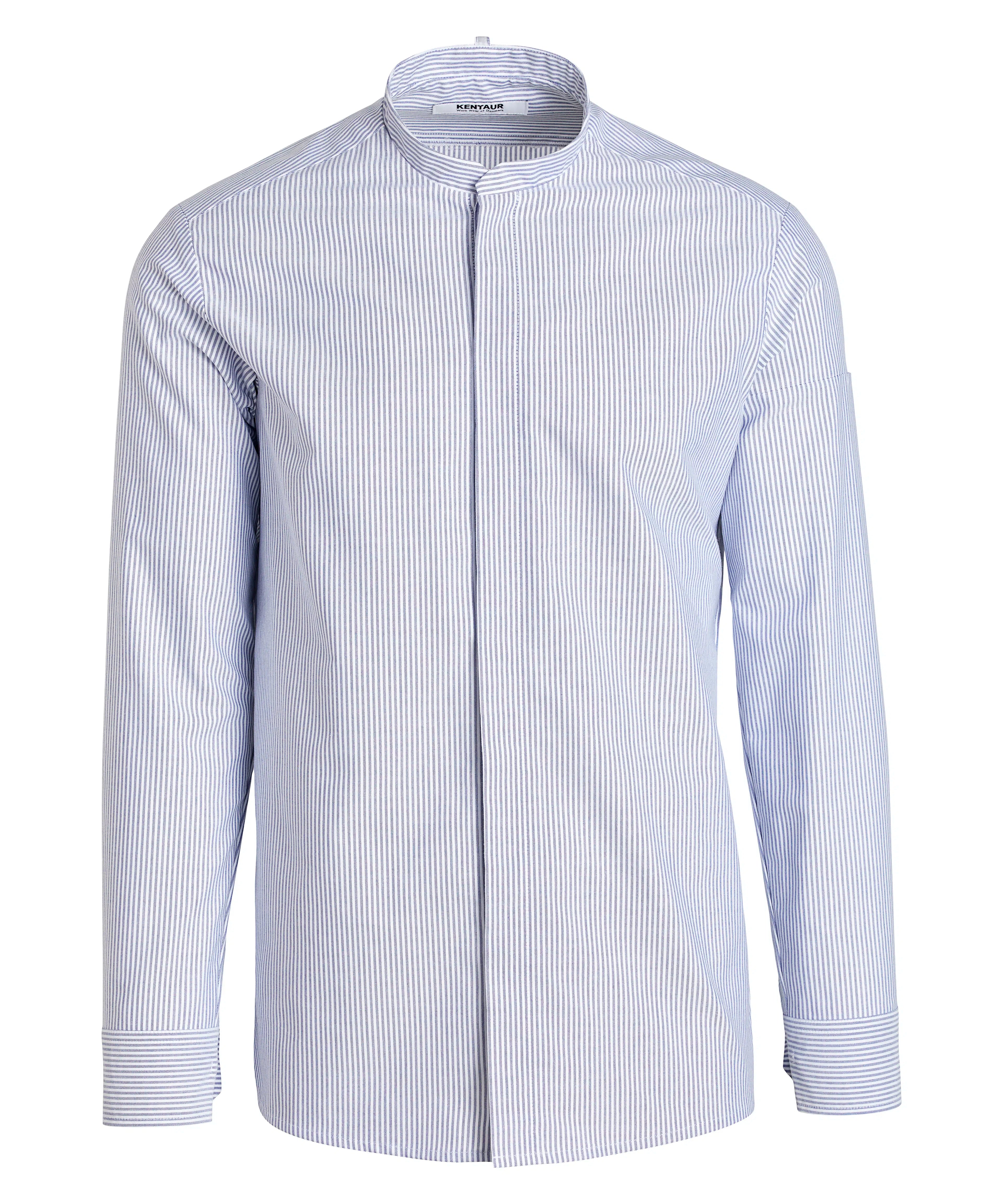 Kentaur 25478 men's Oxford shirt in blue stripe, front