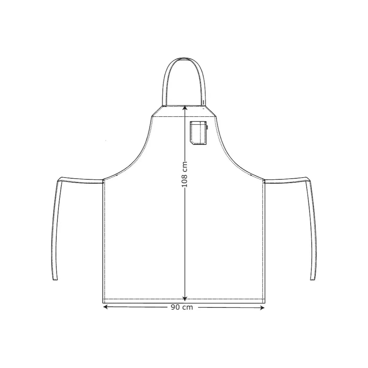 Bib Apron With Pocket 31550