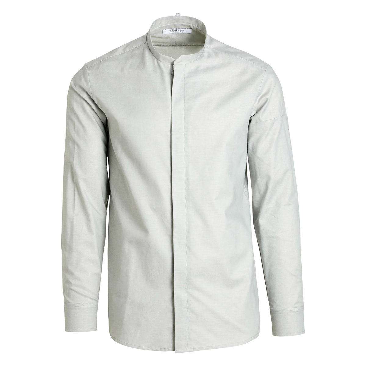 Kentaur 25478 men's Oxford shirt in olive, front