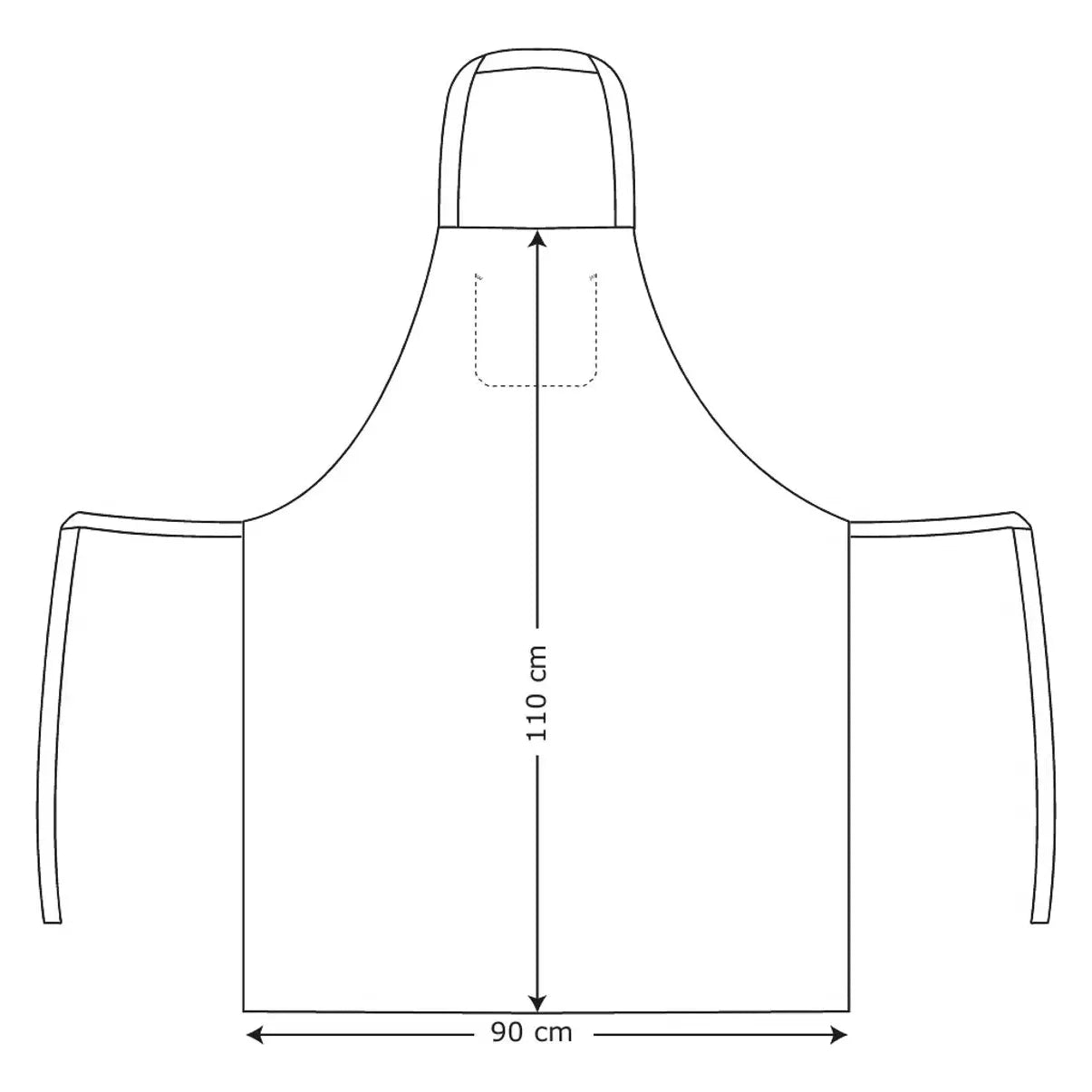 Bib Apron Extra Wide 3151