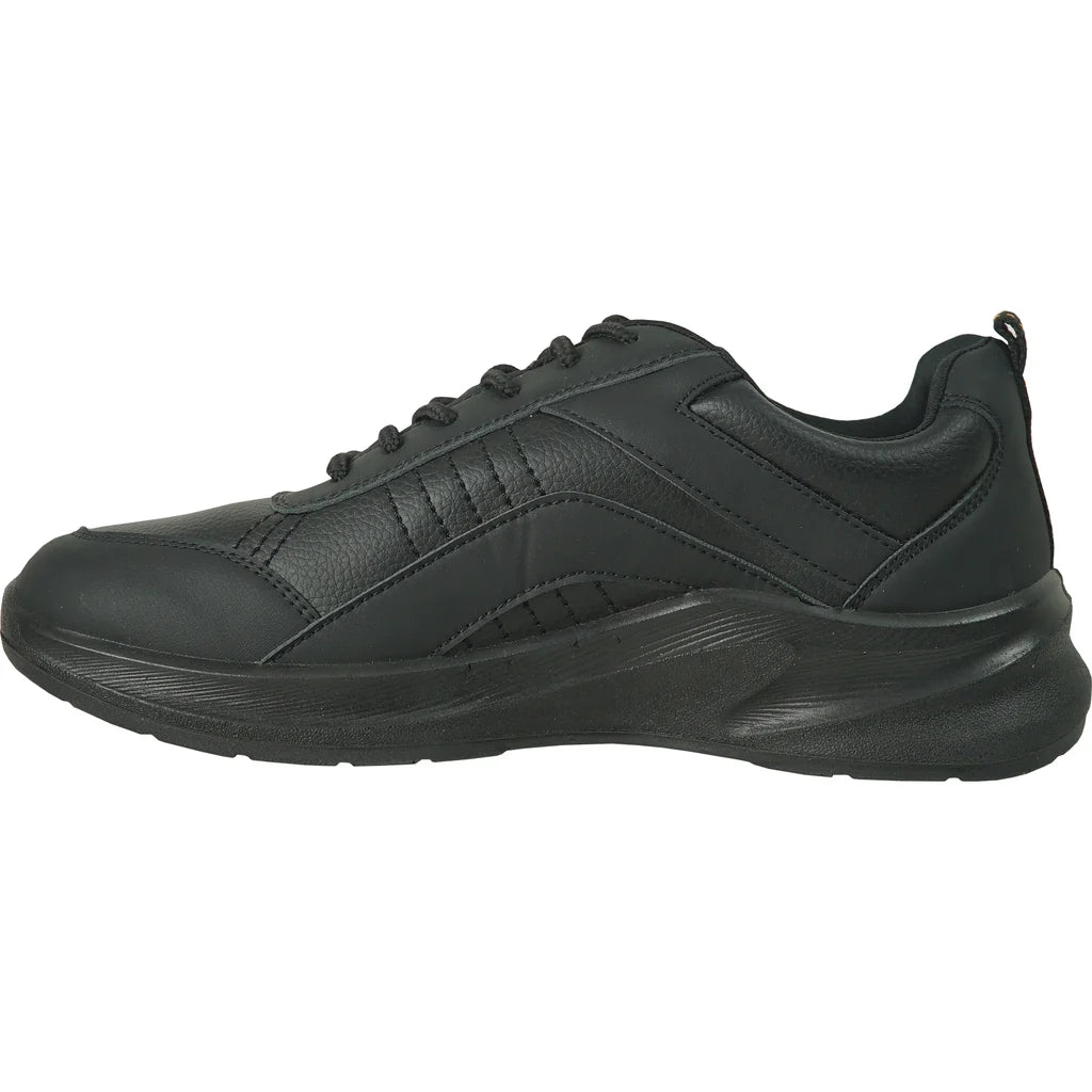 VANGELO Women Slip Resistant Shoe ARIA-4 Black - Wide Width Available