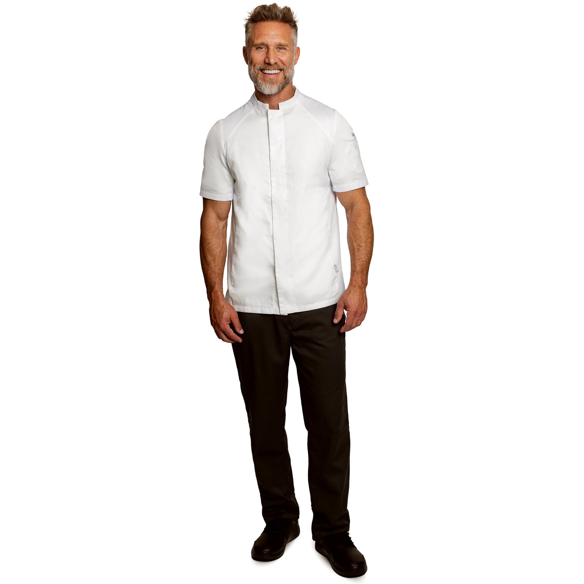 BASIL2 Men's Short Sleeve Chef Coat | Lafont