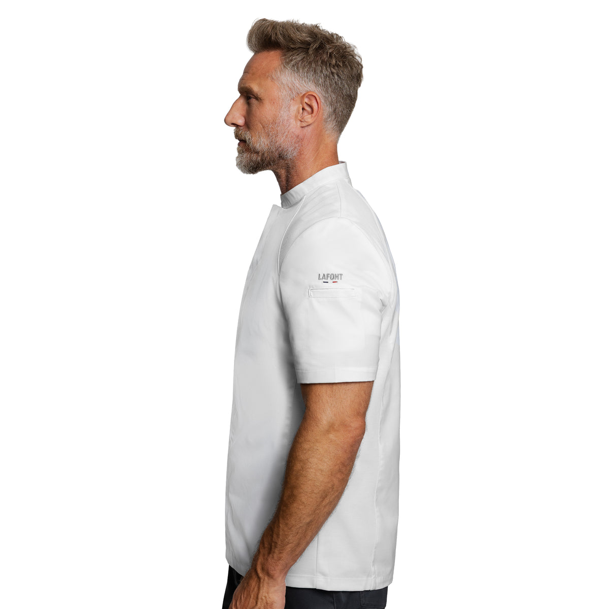 BASIL2 Men's Short Sleeve Chef Coat | Lafont