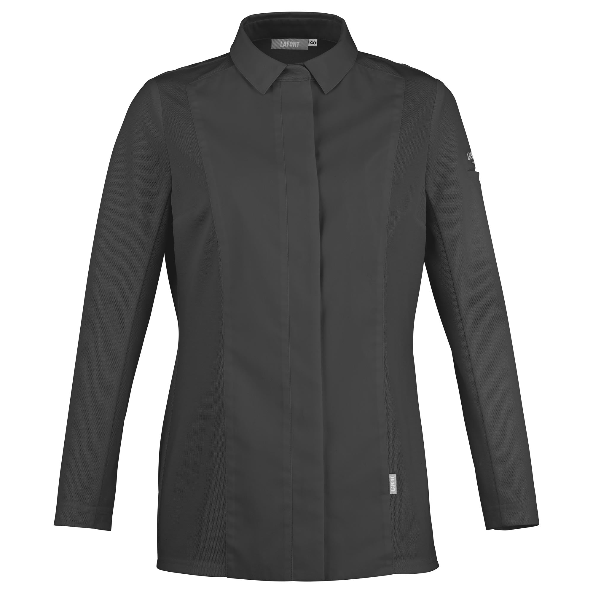 CHIVES2 Chef Coat Long Sleeve Womens