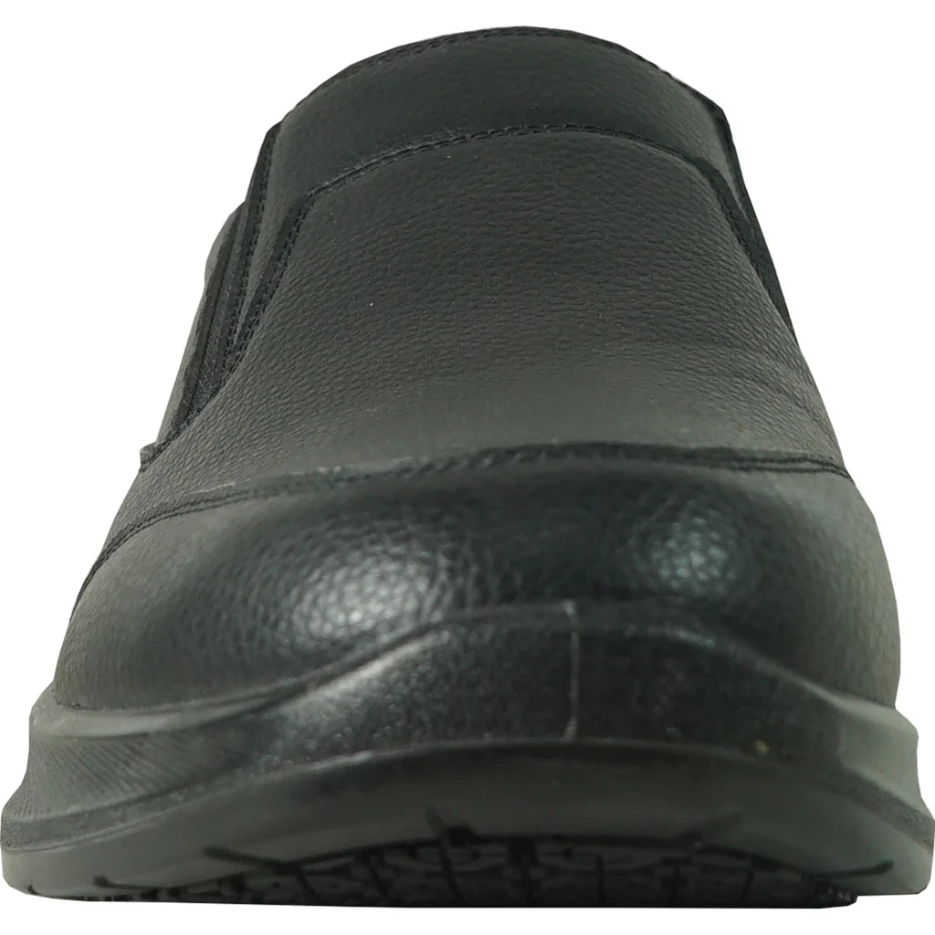 VANGELO Men Slip Resistant Shoe JIMMY-3 Black - Wide Width Available