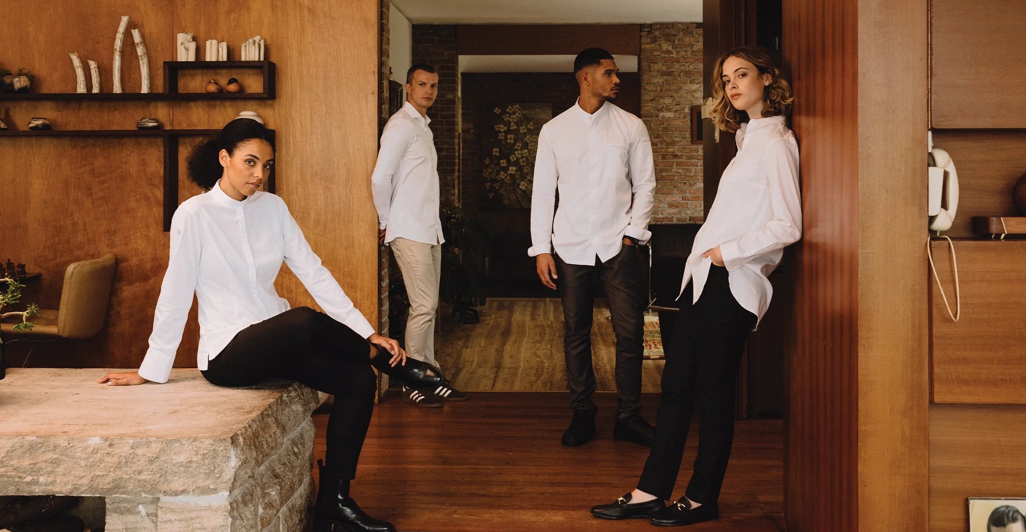 Hospitality team all dressed in unison