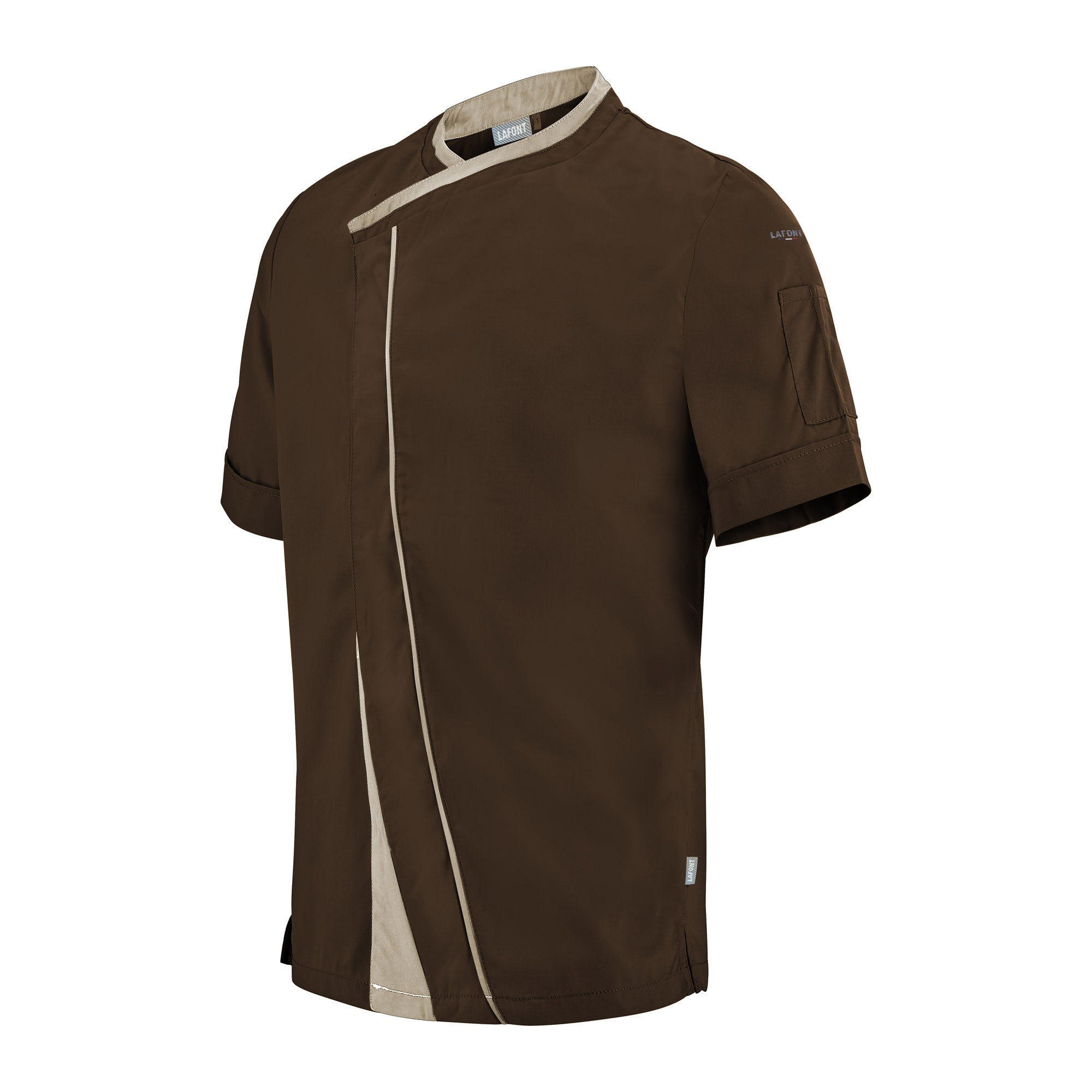 Parsley Men’s Short Sleeve Chef Jacket | Modern Contrast Style