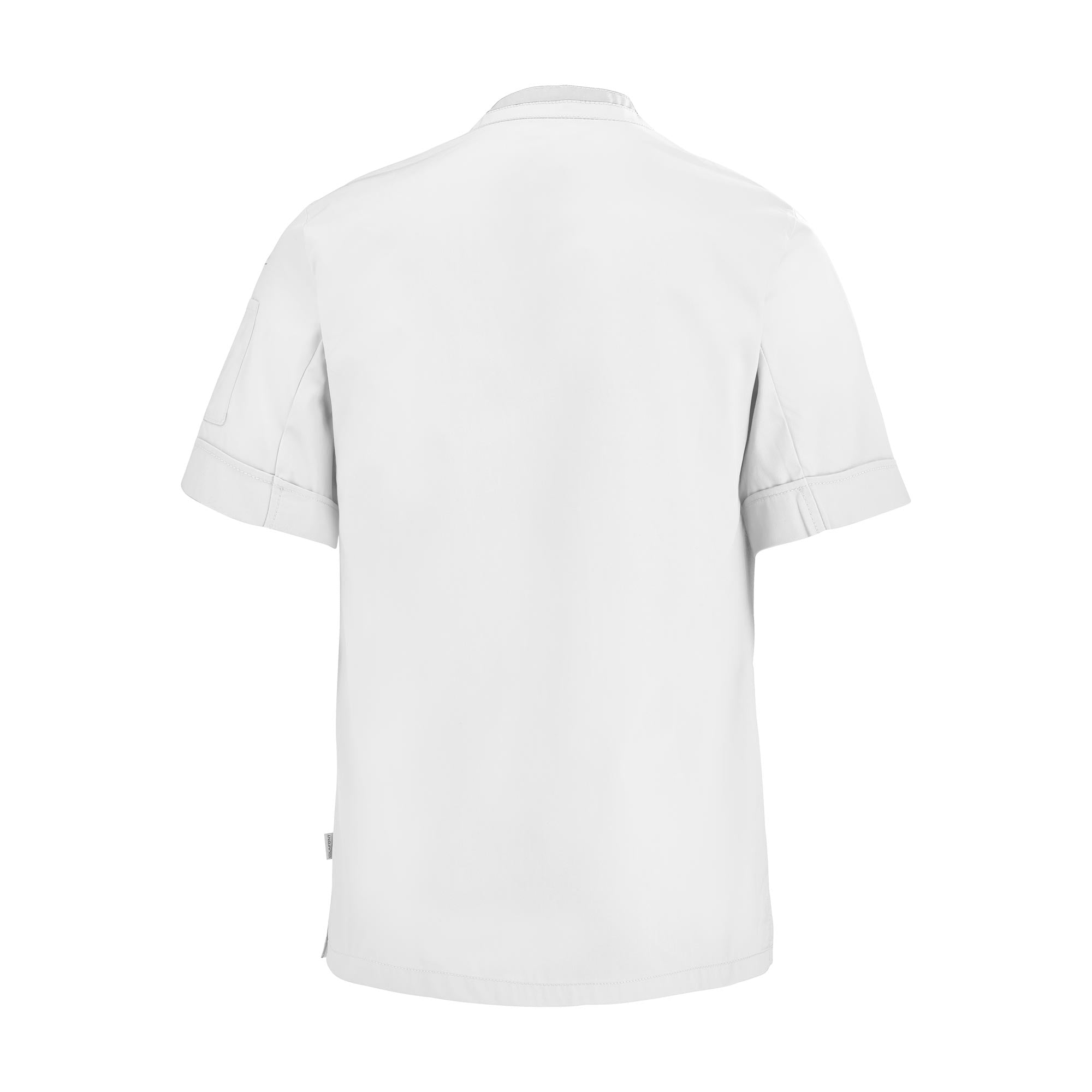 Lafont PARSLEY white, short sleeve men's chef coat, back view professional kitchen uniform.