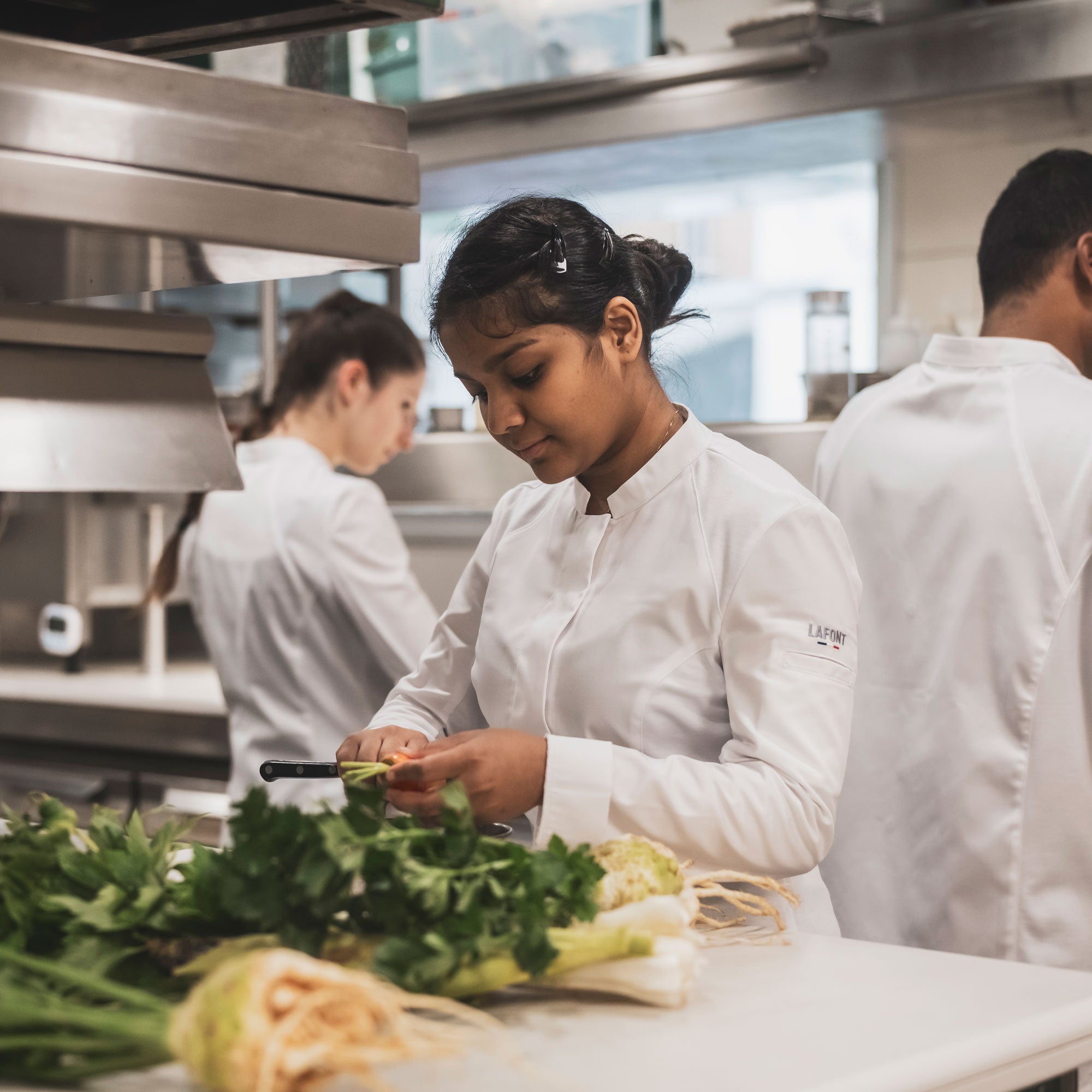 PEPPER2 Women's Long Seeve Chef Coat