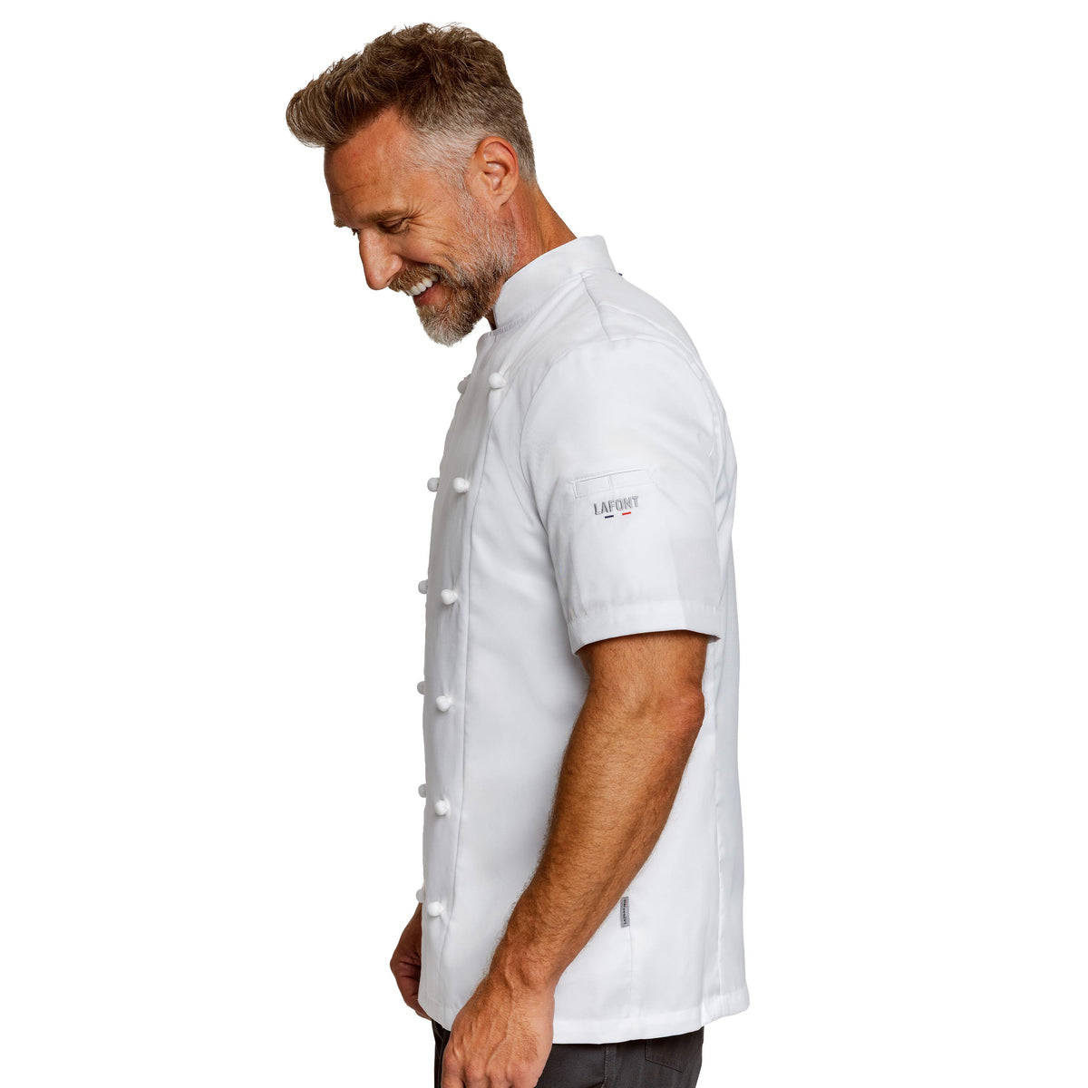 PLATINE Men's Short Sleeve Chef Jacket | Lafont