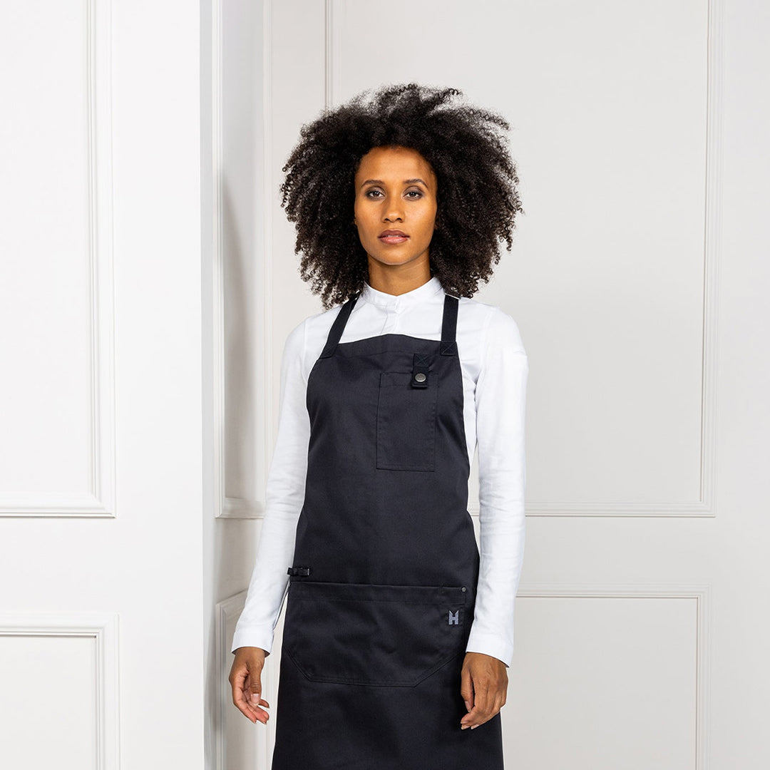 Women wearing a Top 10 Premium European apron available in the USA