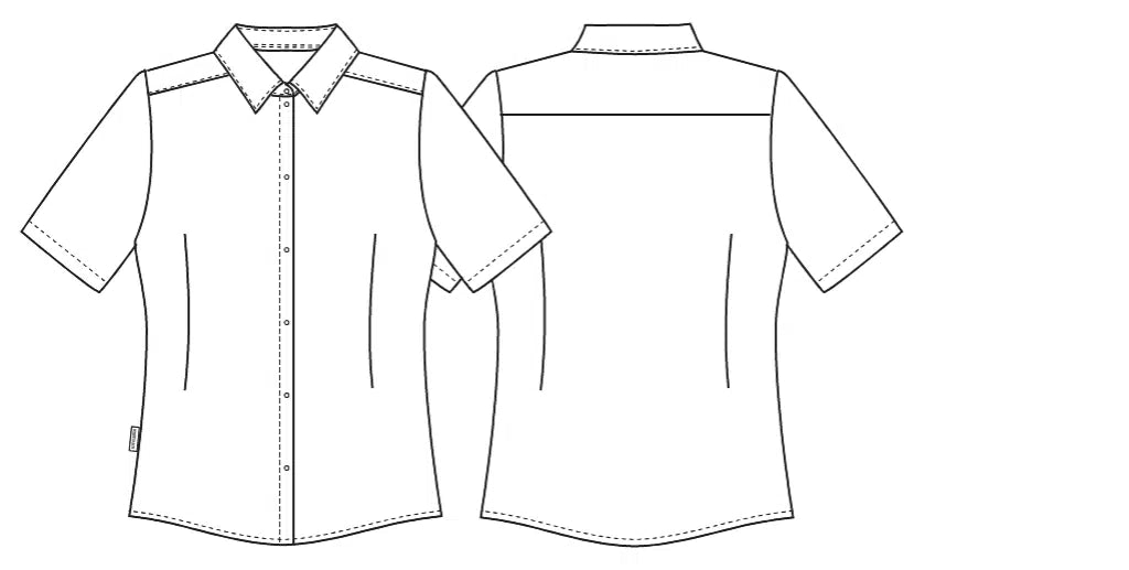 Kentaur 1567 women's shirt, technical drawing