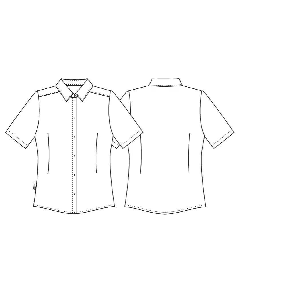 Kentaur 1567 women's shirt, technical drawing