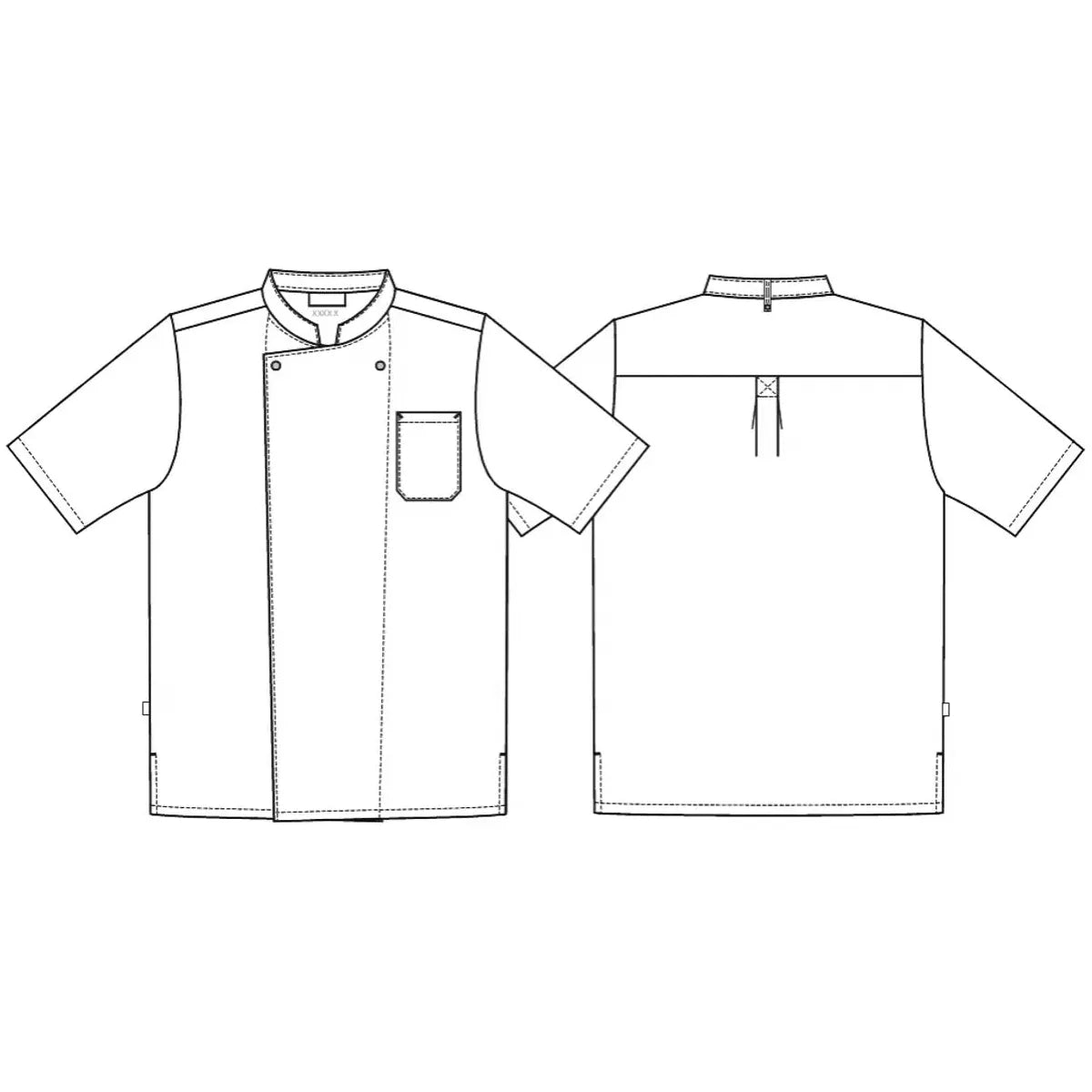 Chef Coat Short Sleeve Unisex 2360