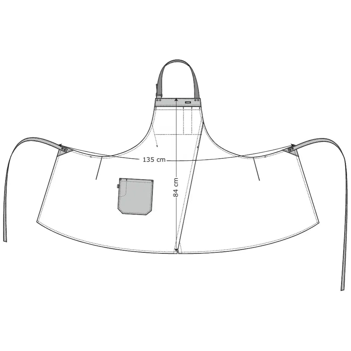 Bib Apron With Pockets 30395