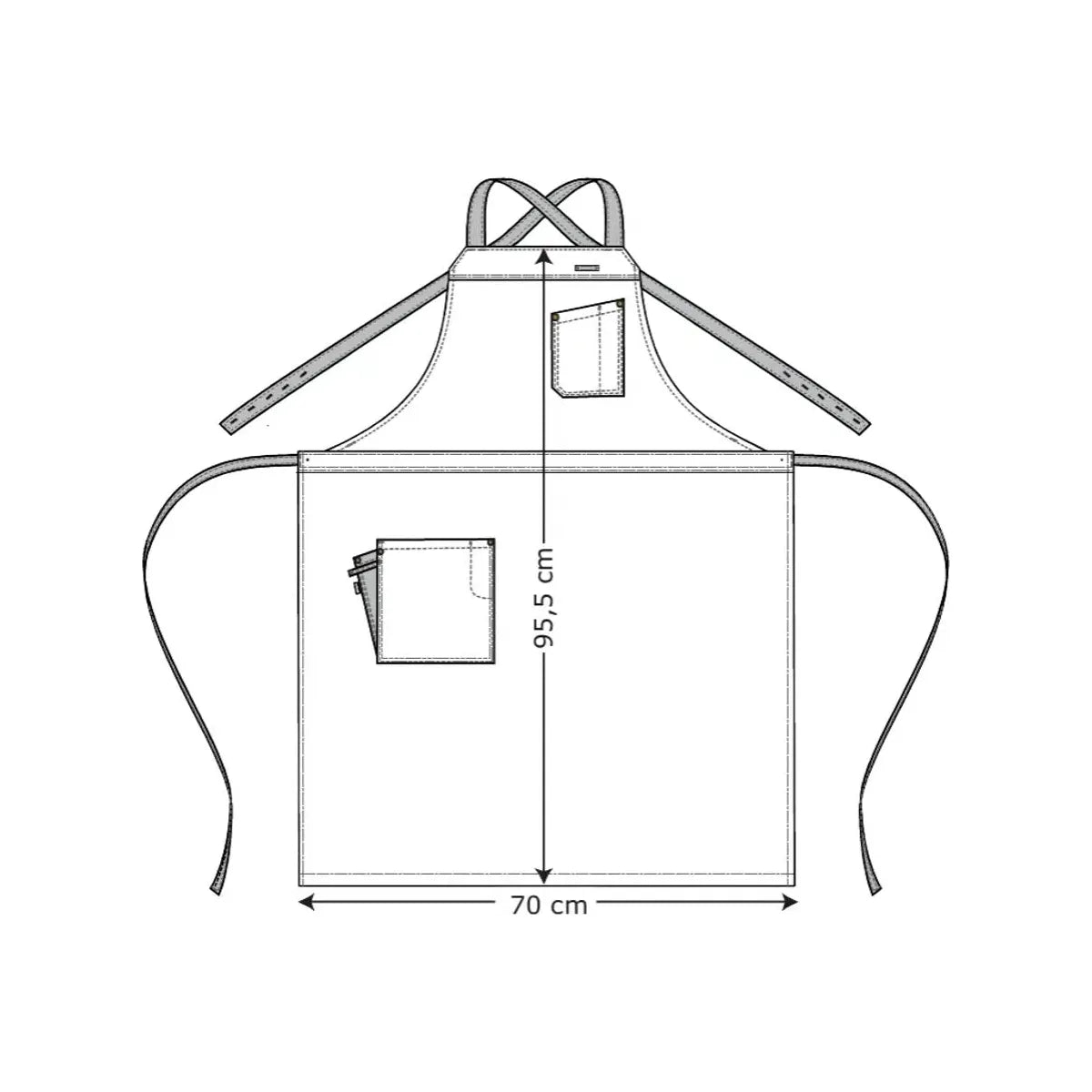 Bib Apron Crossback 30460