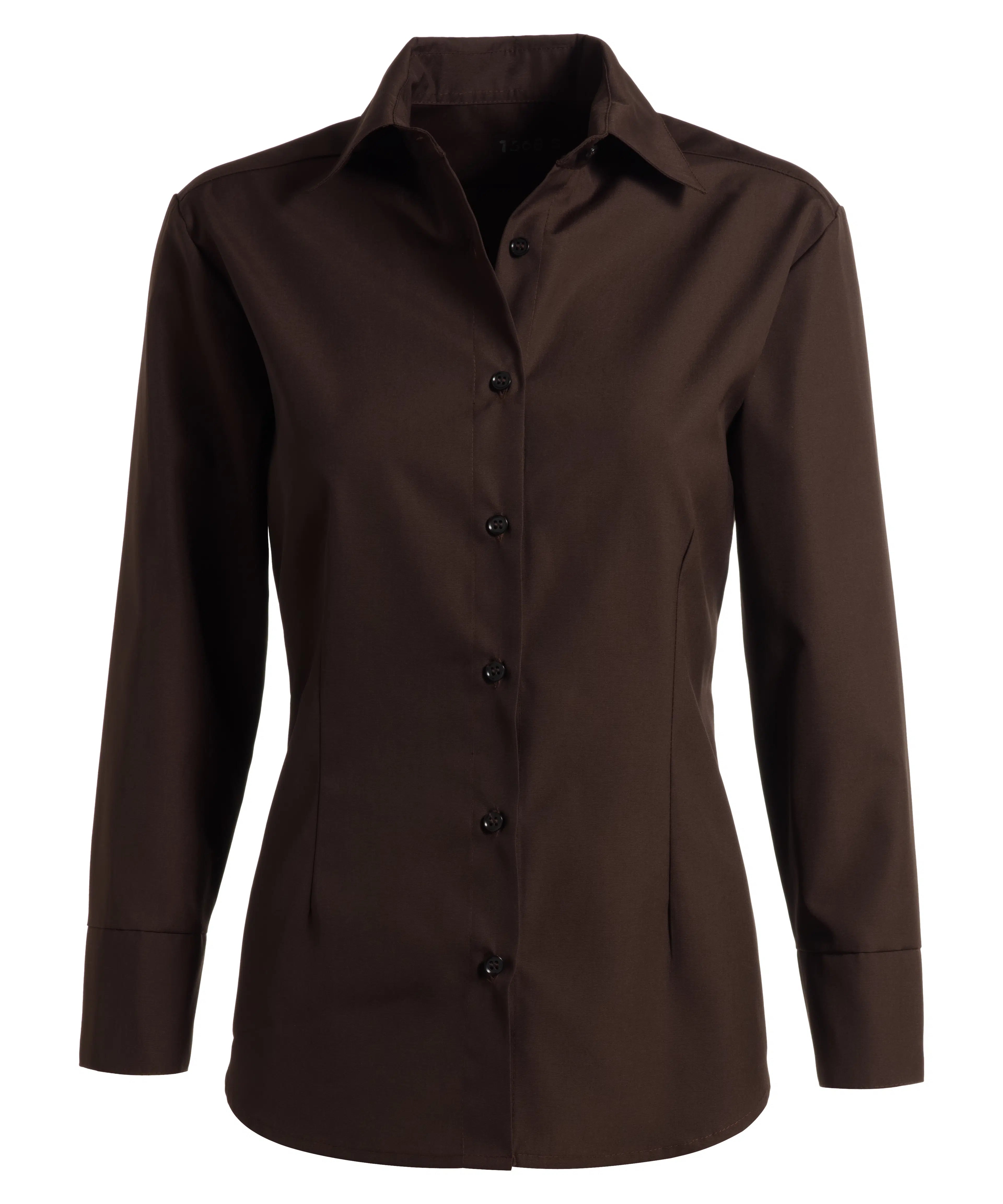 Kentaur 1568 women's 7/8 sleeve shirt in mocca, front