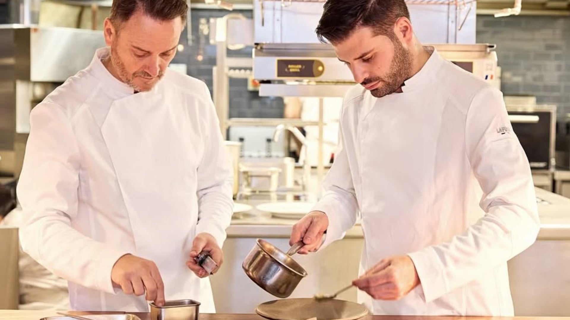Michelin starred chef's working in the kitchen