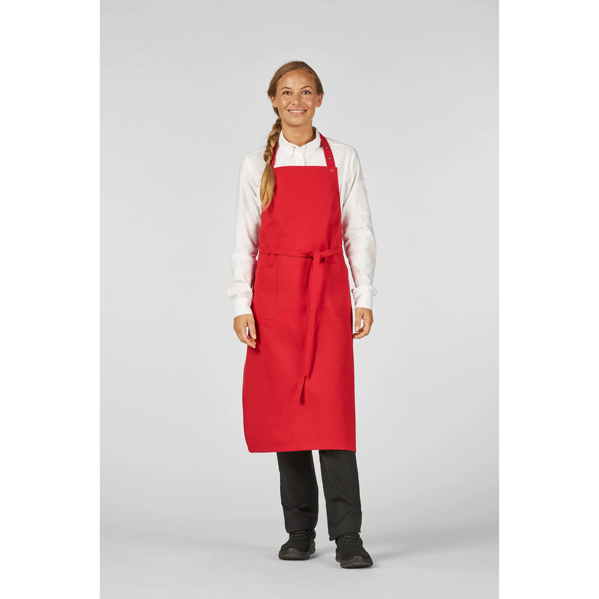 Bib apron w. pockets 30340