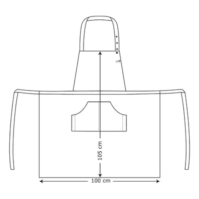3049 Unisex Convertible Bib Apron with Pocket | Kentaur