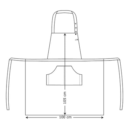 Bib Apron With Pocket 3049