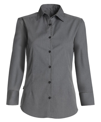 Kentaur 1568 women's 7/8 sleeve shirt in grey melange, front