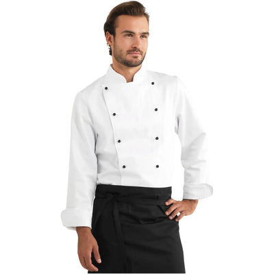 2333 White Men's Long Sleeve Cotton Chef Coat | Kentaur