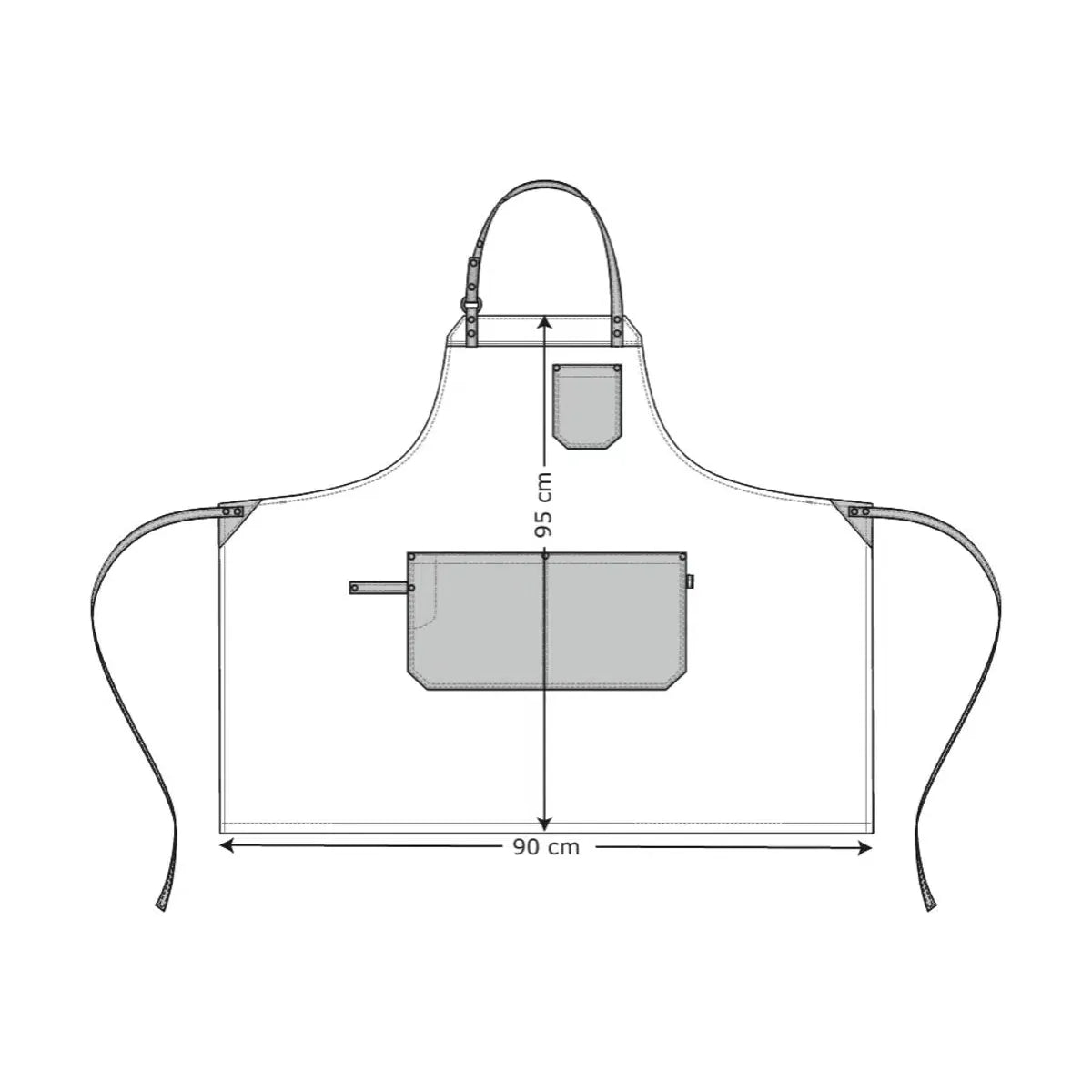 Bib Apron With Pockets 30390