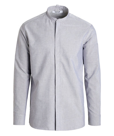 Kentaur 25478 men's Oxford shirt in oxford grey, front