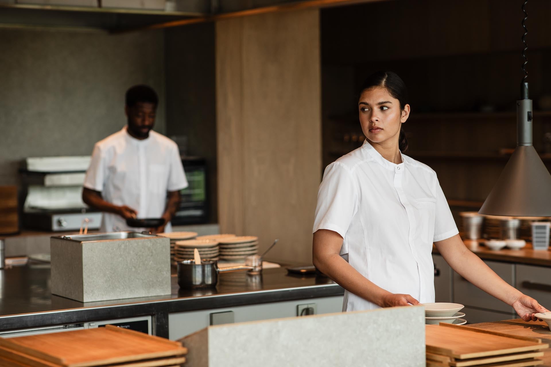 Giacchetto Da Chef Maniche Corte - Boston Modello B250-L In Cotone Italiano - Foto 1