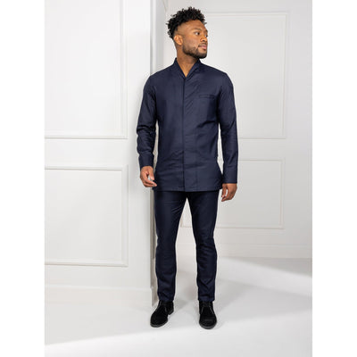 Savio Deep Blue Chef Jacket | Extra Stretch, Sustainable