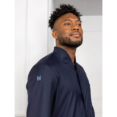 Savio Deep Blue Chef Jacket | Extra Stretch, Sustainable