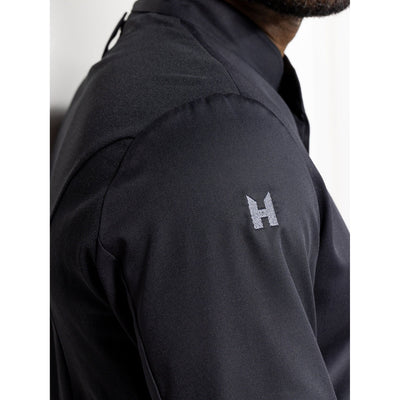 Fabian Black Men’s Chef Jacket | Slim Fit & Breathable Comfort