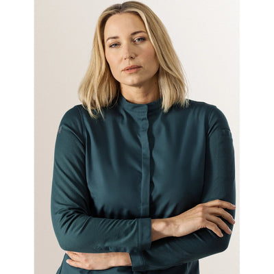 Jolie Petrol Women’s Chef Jacket | Slim Fit & Stretch Comfort