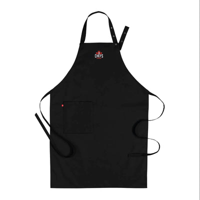 4579 Bib apron - Black Chefs Canada