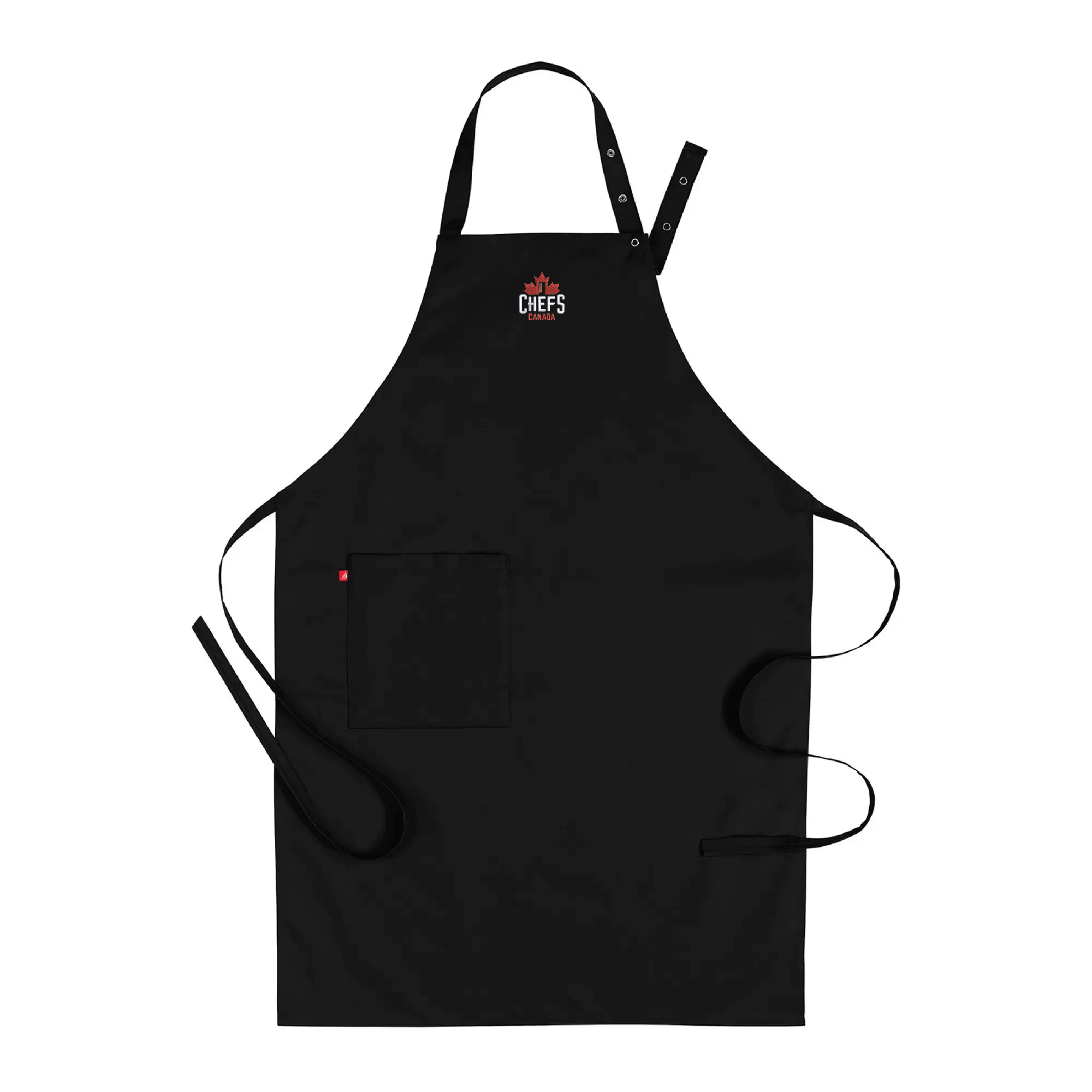 4579 Bib apron - Black Chefs Canada