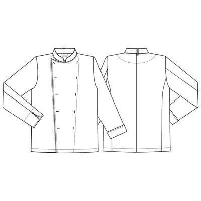 2333 White Men's Long Sleeve Cotton Chef Coat | Kentaur