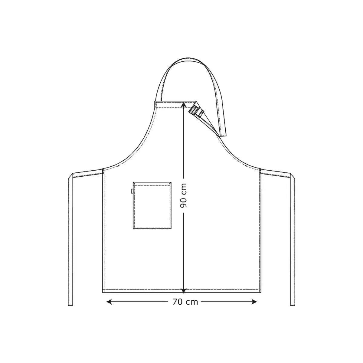 Bib Apron With Pocket 30430