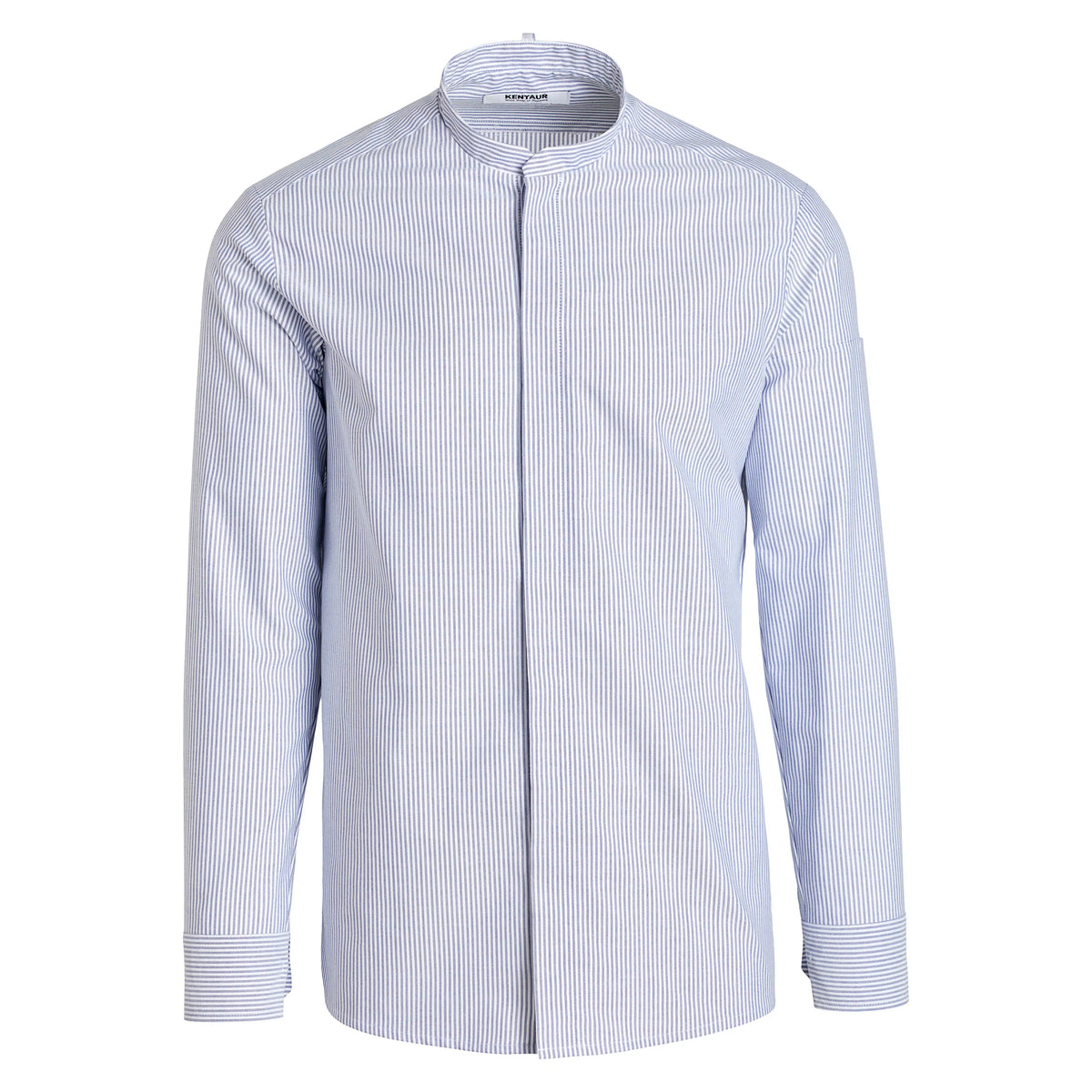 Kentaur 25478 men's Oxford shirt in blue stripe, front