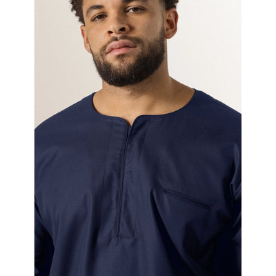 Norian Deep Blue Oversized Unisex T-shirt | Crew Neck